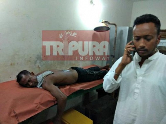 Tripura : Congress supporters injured in knife attack